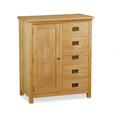 Suffolk Rustic Oak Combination Wardrobe