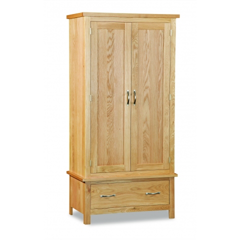 Trent Contemporary Oak Gents Wardrobe