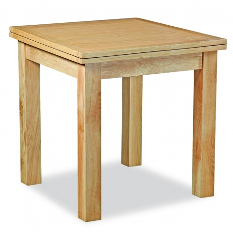 Trent Contemporary Oak Square Extending Table