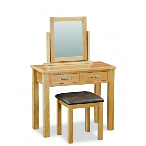 Trent Contemporary Oak Dressing Table Set