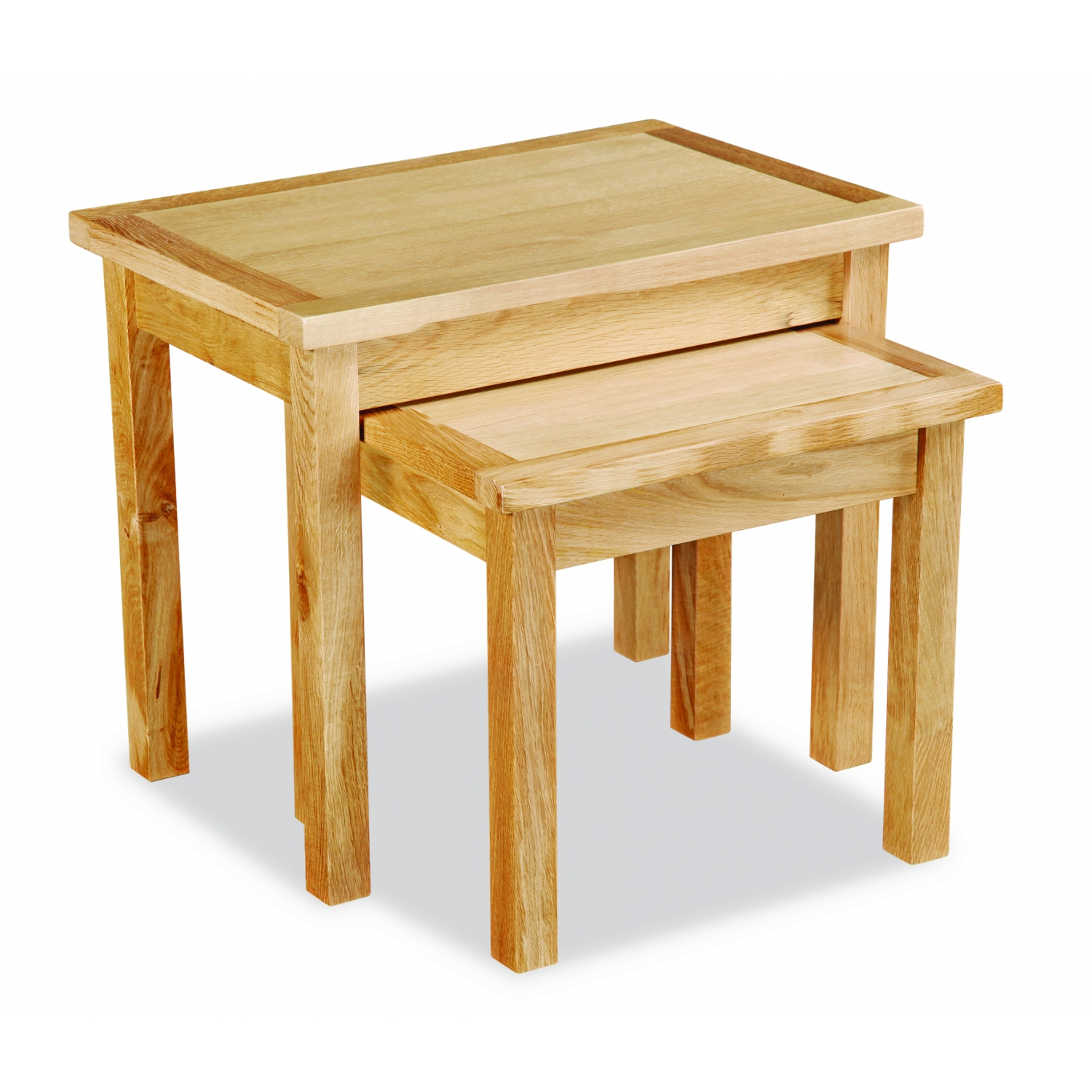 Trent Contemporary Oak Nest of Tables  full image