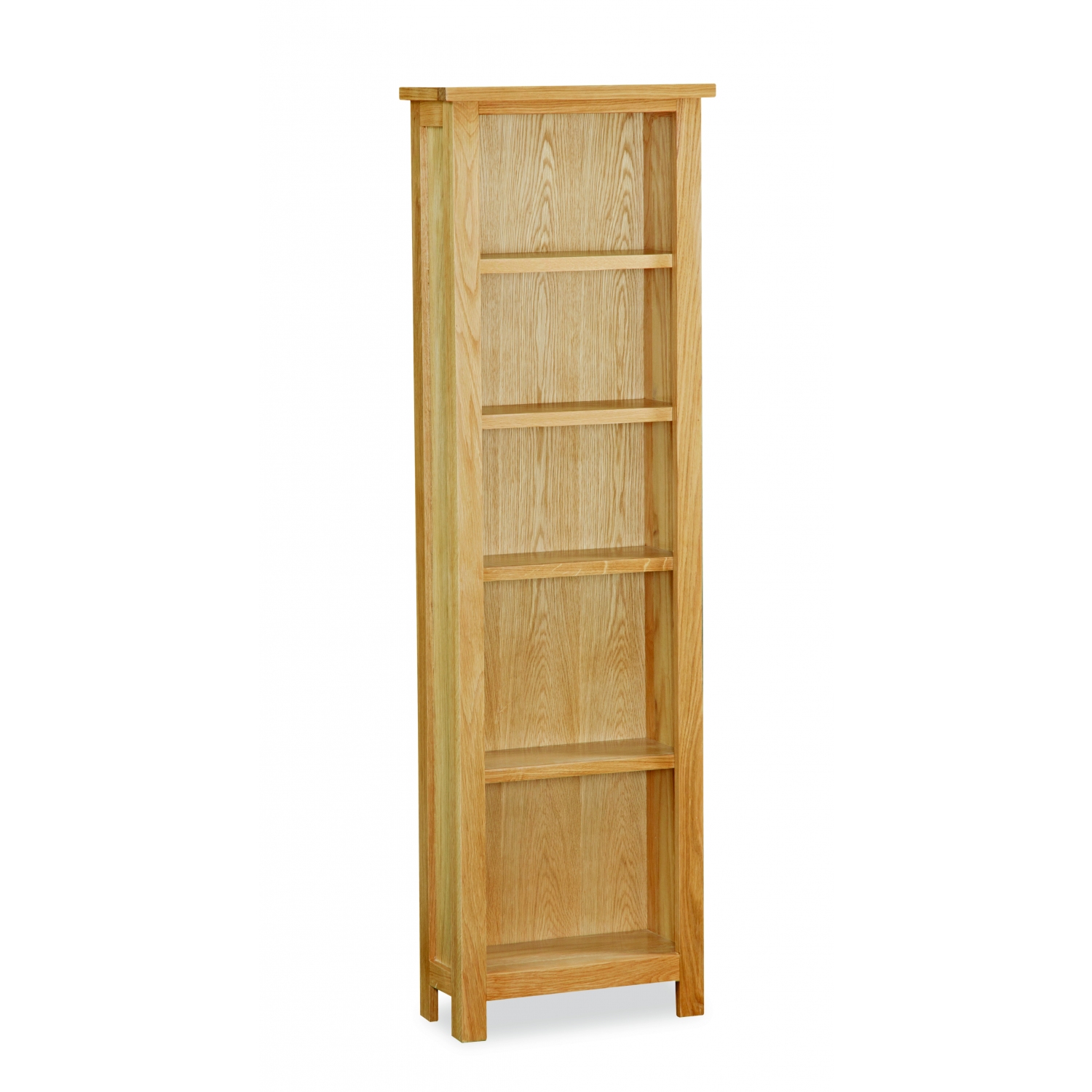 Trent Contemporary Oak Slim Bookcase full image