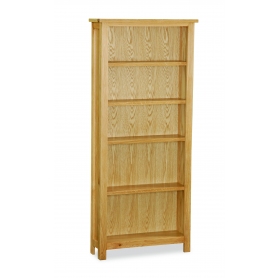 Trent Contemporary Oak Large Bookcase - 0