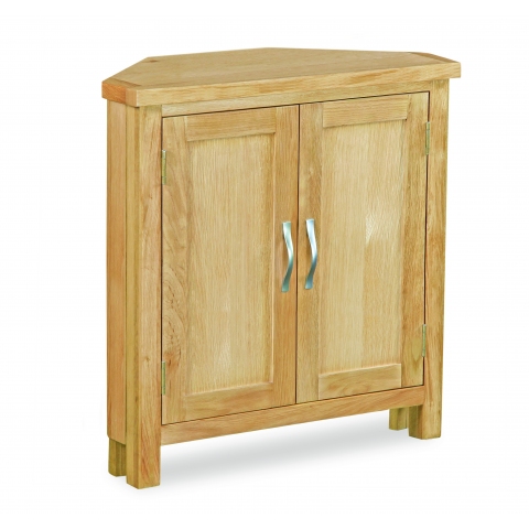 Trent Contemporary Oak Low Corner Cupboard