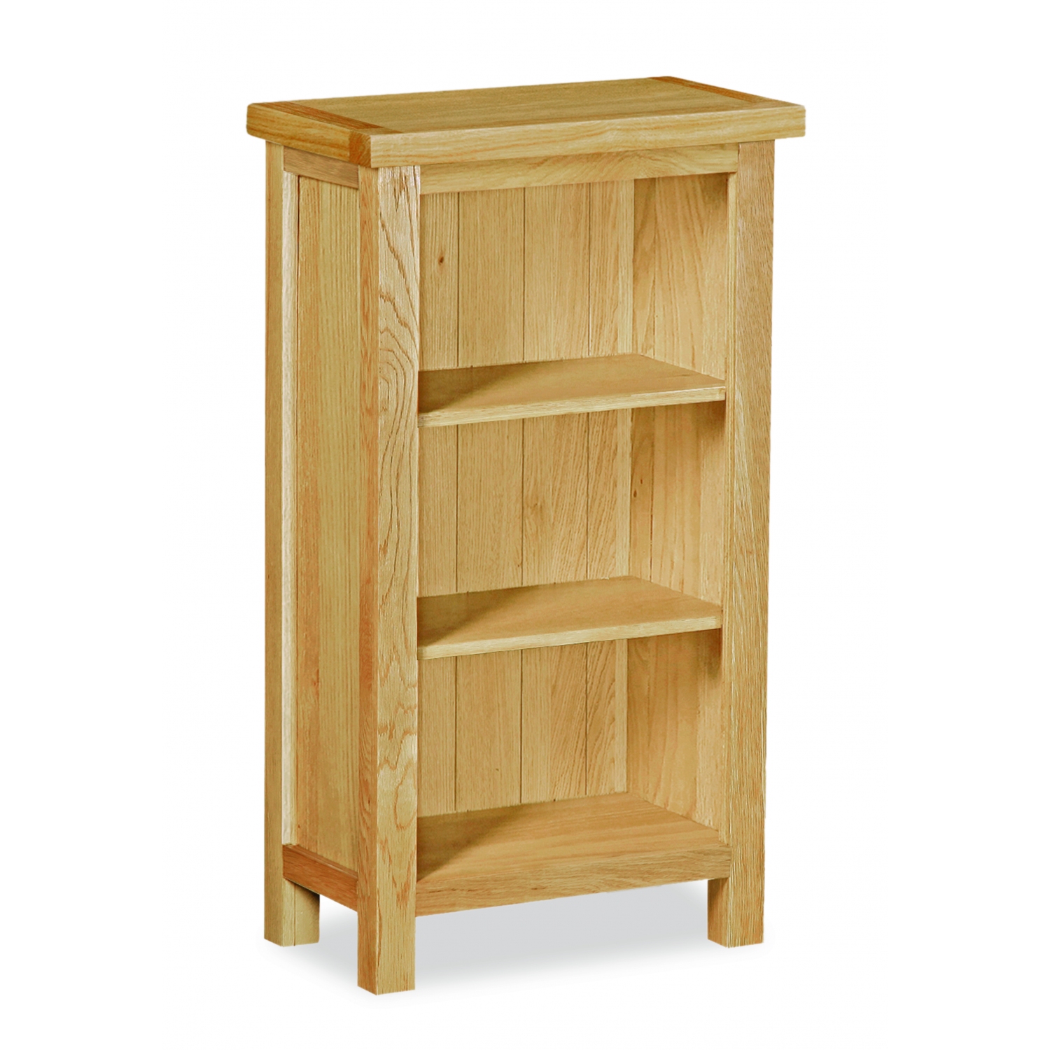 Trent Contemporary Oak Low Narrow Bookcase full image