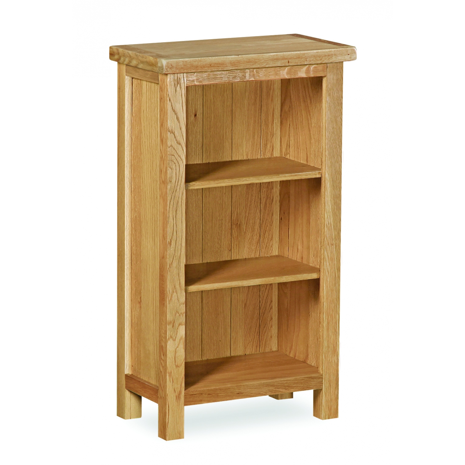 Suffolk Rustic Oak Low Narrow Bookcase full image
