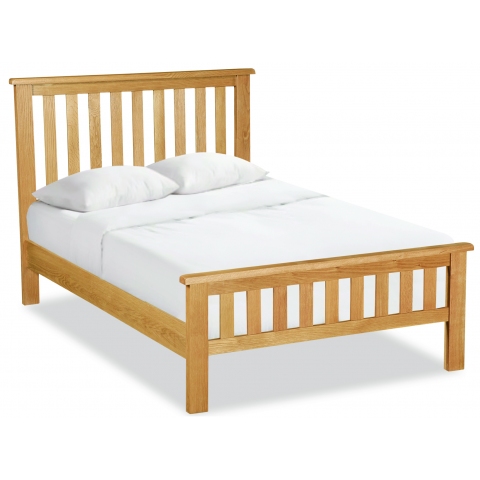 Suffolk Rustic Oak 5' Slatted Bed Frame