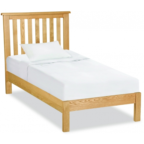 Suffolk Rustic Oak 3' Slatted Bed Frame