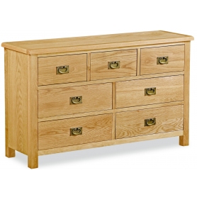 Suffolk Rustic Oak 3 Over 4 Chest of Drawers