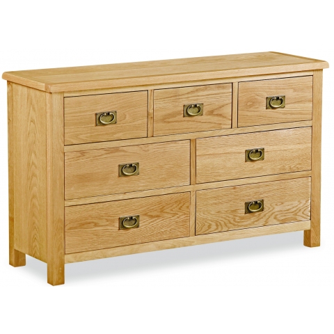 Suffolk Rustic Oak 3 Over 4 Chest of Drawers