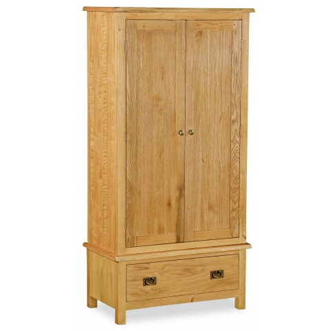 Suffolk Rustic Oak Gents Wardrobe