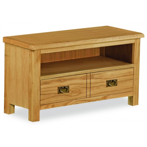 Suffolk Rustic Oak Small Television Cabinet