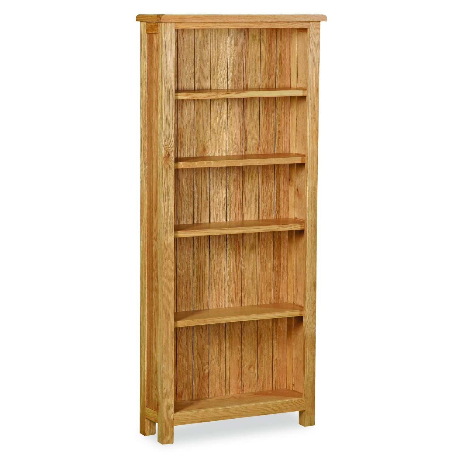 Suffolk Rustic Oak Large Bookcase full image