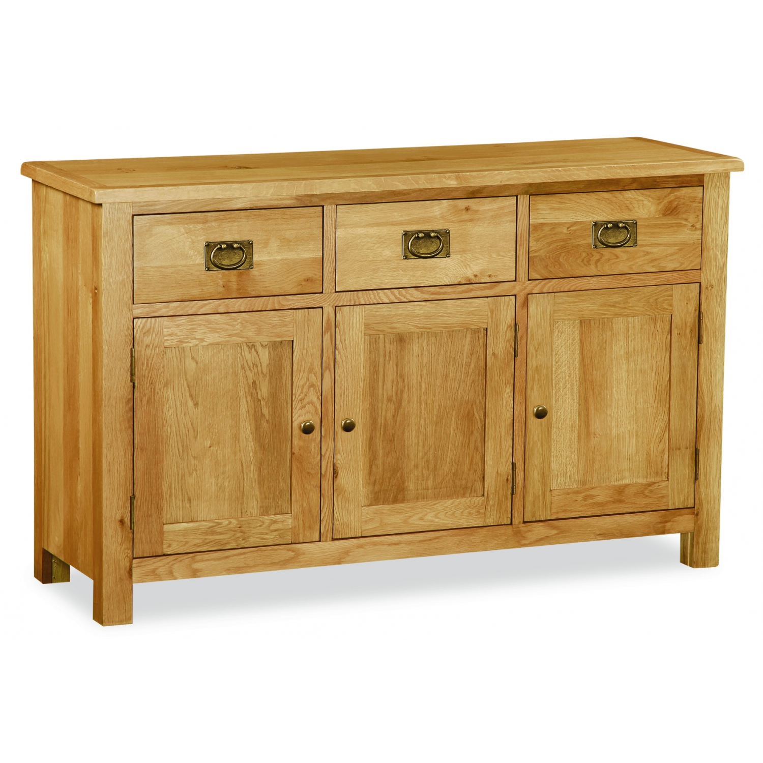 Suffolk Rustic Oak Large Sideboard full image