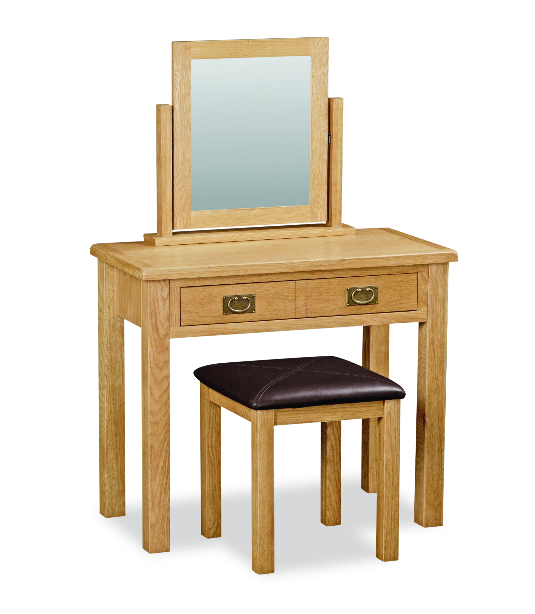 Suffolk Rustic Oak Dressing Table Set thumbnail image