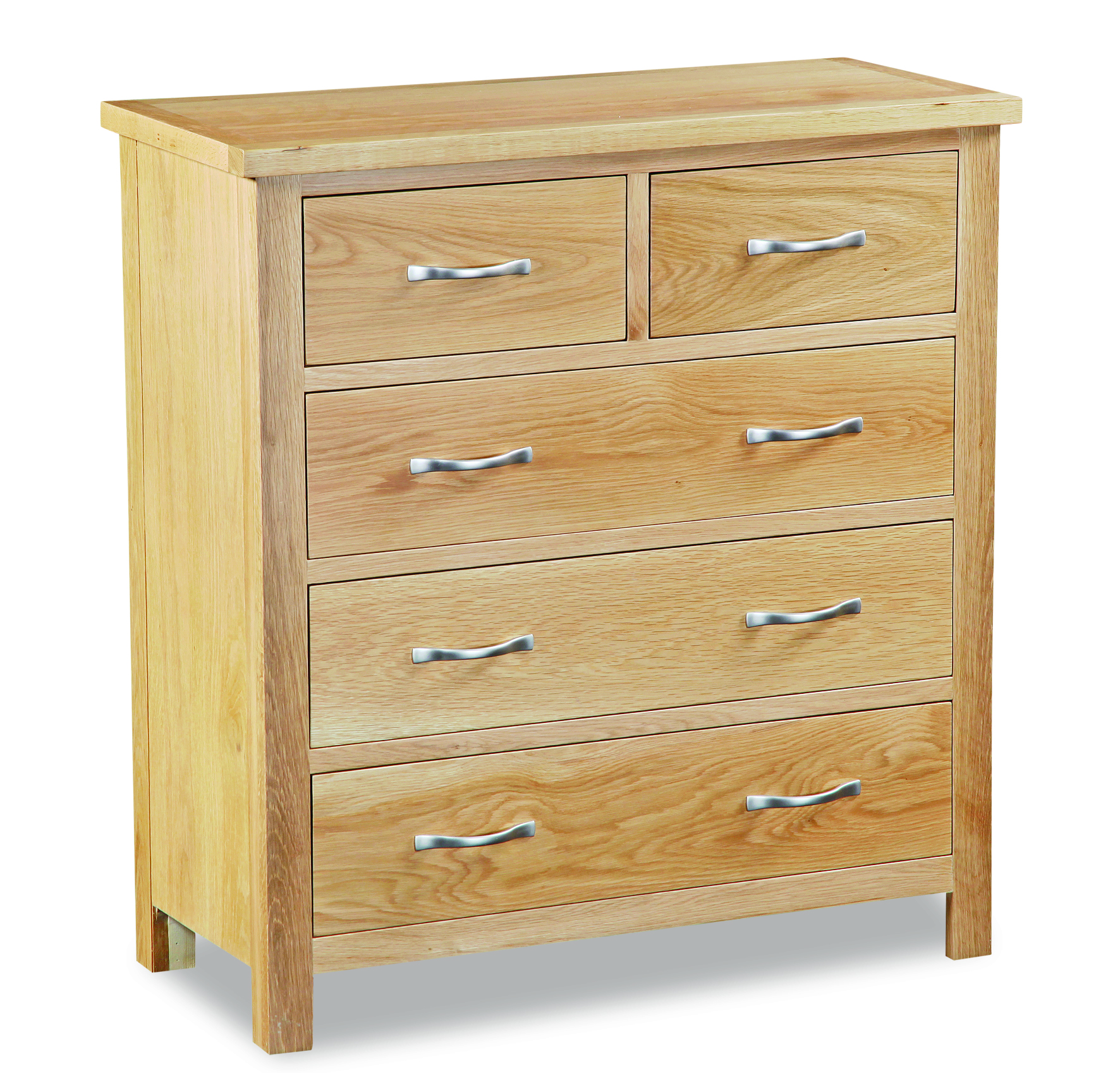 Trent Contemporary Oak 2 Over 3 Chest of Drawers thumbnail image