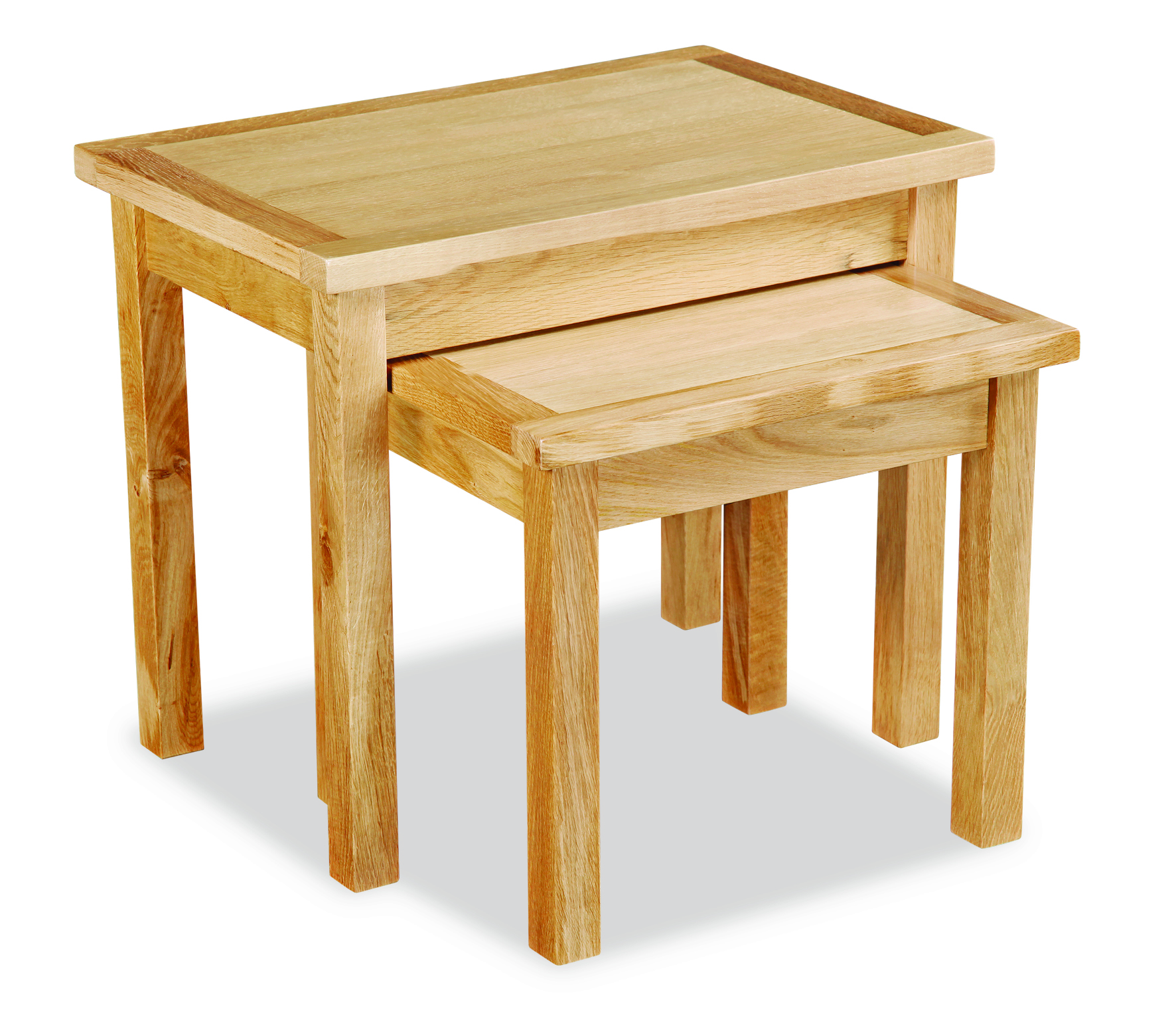 Trent Contemporary Oak Nest of Tables  thumbnail image