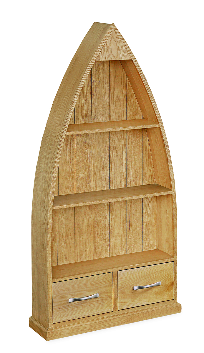 Trent Contemporary Oak Boat Bookcase thumbnail image