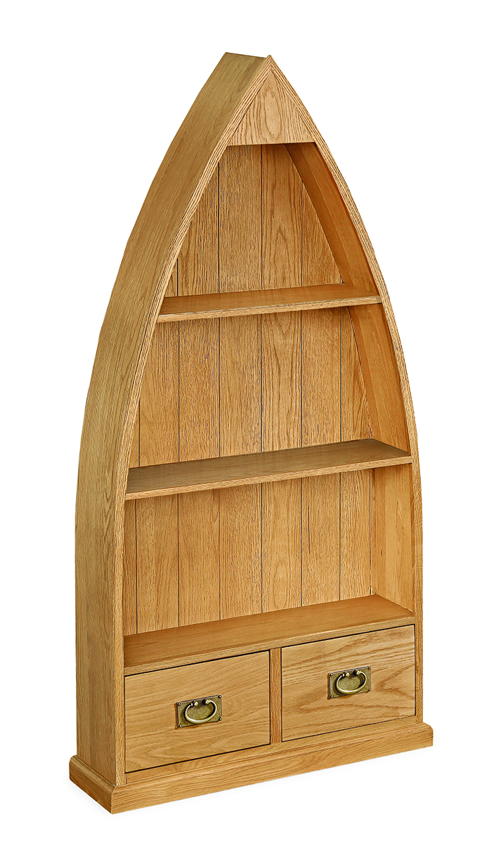 Suffolk Rustic Oak Boat Bookcase thumbnail image