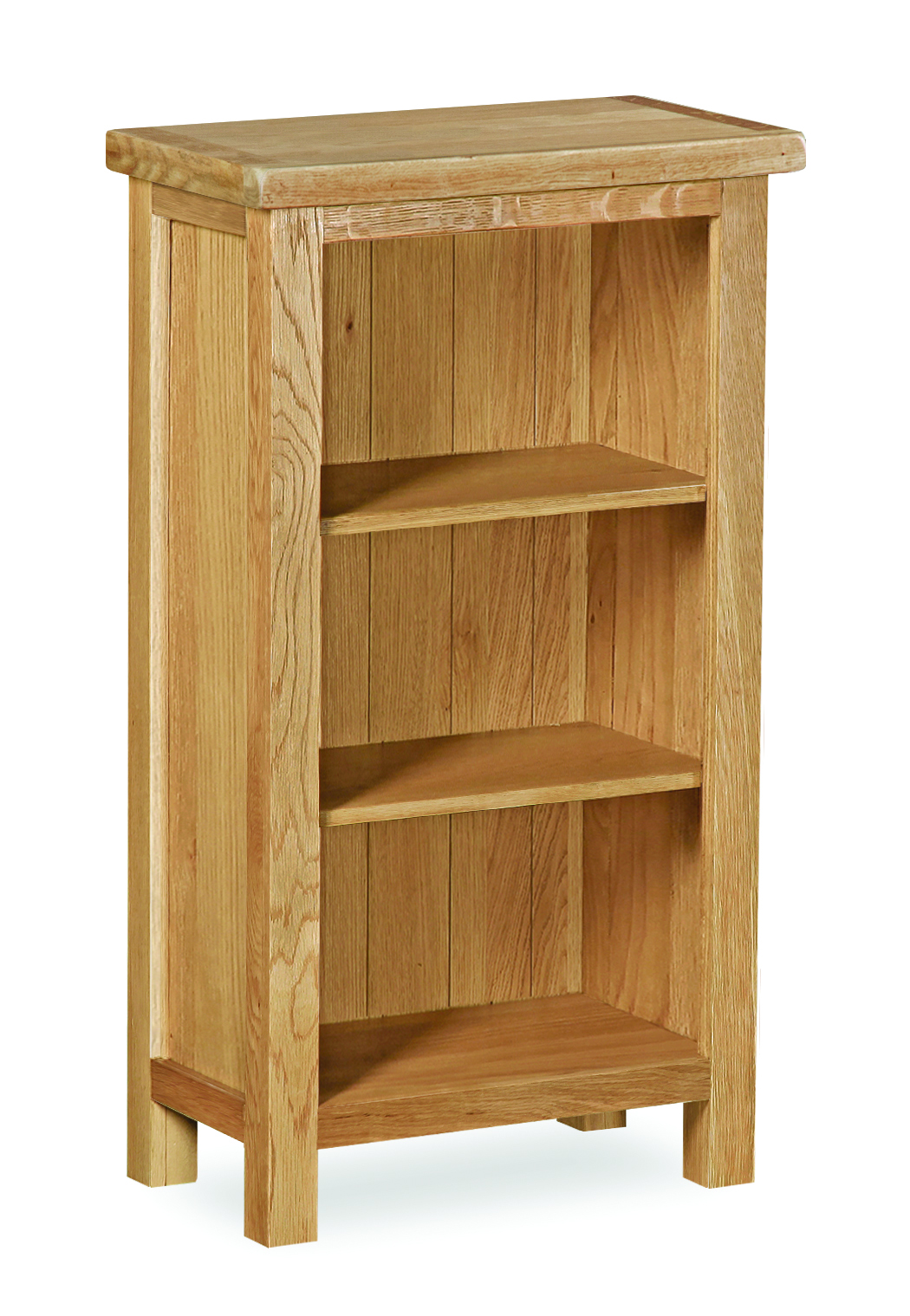 Suffolk Rustic Oak Low Narrow Bookcase thumbnail image