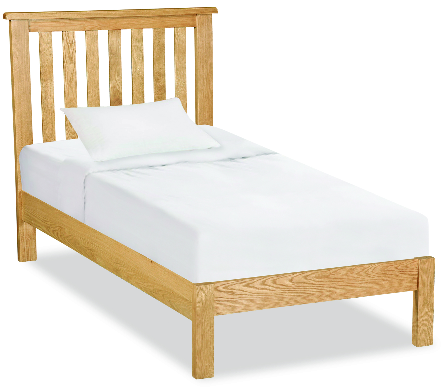 Suffolk Rustic Oak 3' Slatted Bed Frame thumbnail image