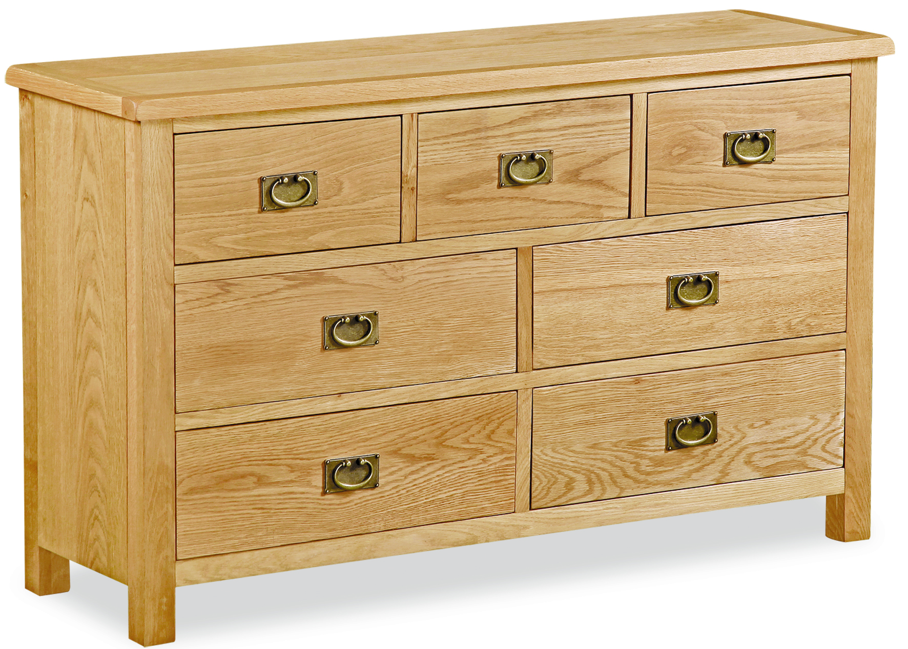 Suffolk Rustic Oak 3 Over 4 Chest of Drawers thumbnail image