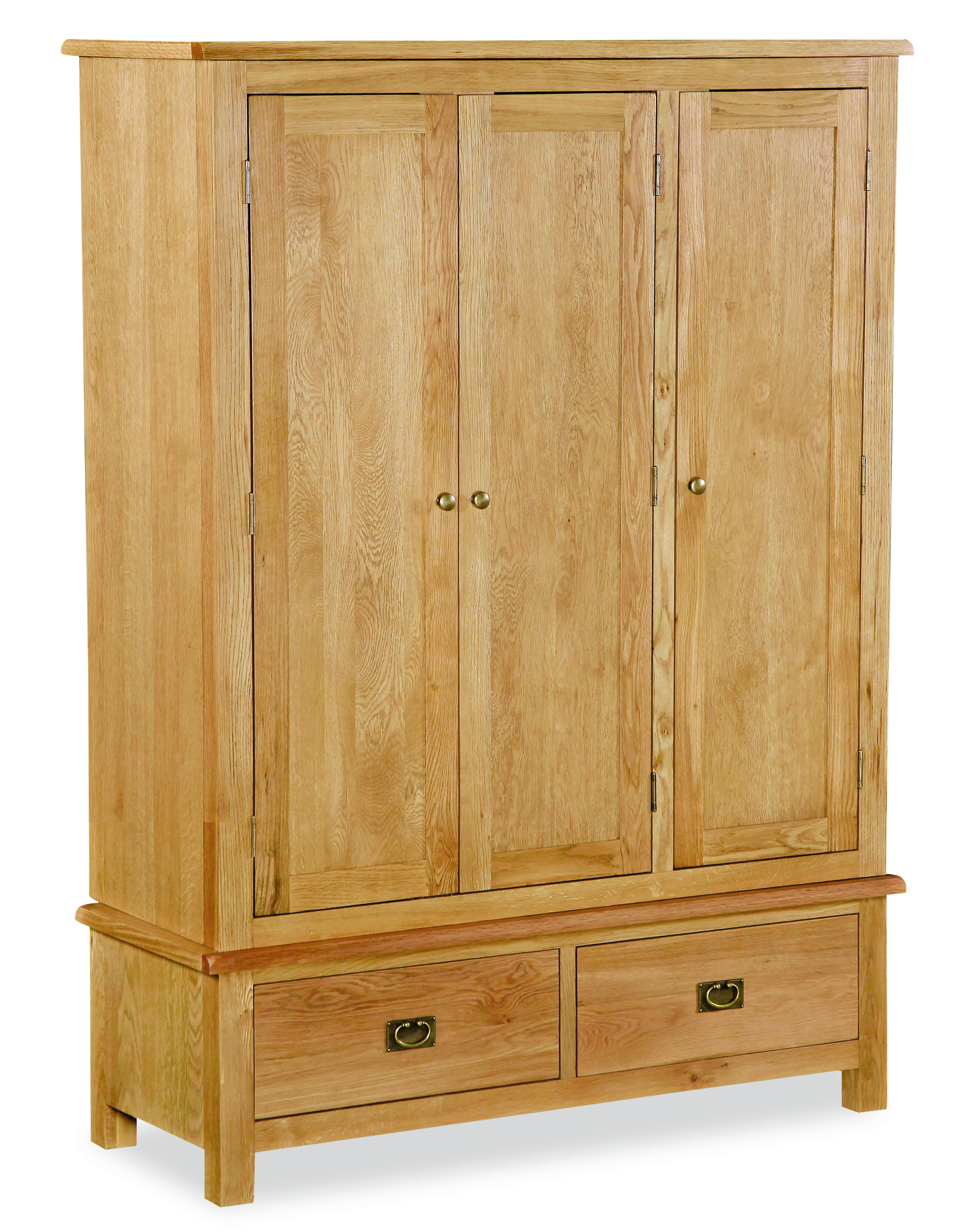 Suffolk Rustic Oak Triple Wardrobe thumbnail image